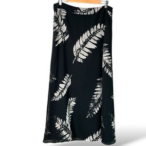 LOVERS WONDERLAND Chiffon Midi Skirt Fully Lined Side Zipper Australia Design XL